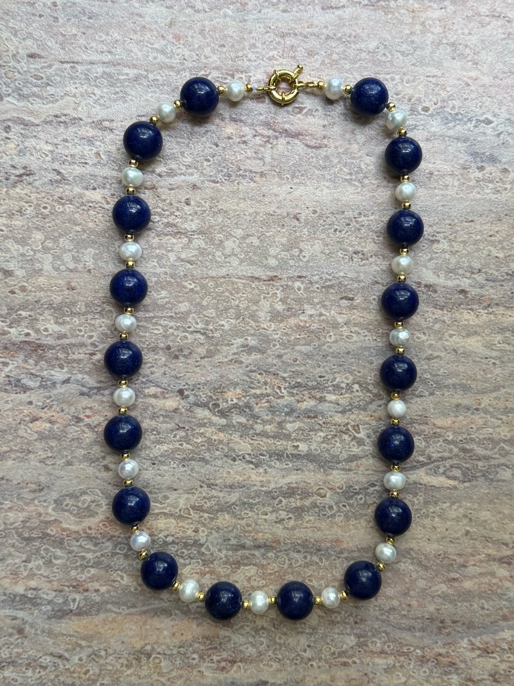 NWOT Tuckernuck Lapis Lazuli and Pearl Necklace